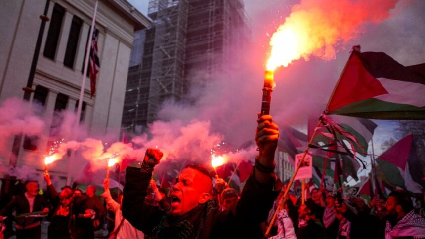 demonstratii pro palestiniene la meciul norvegia israel 68eaa0f4c07e0