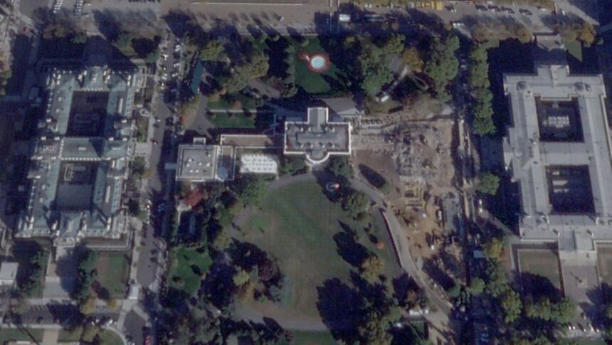 east wing of white house reduced to rubble as part of trumps ballroom construction 68fba05746452