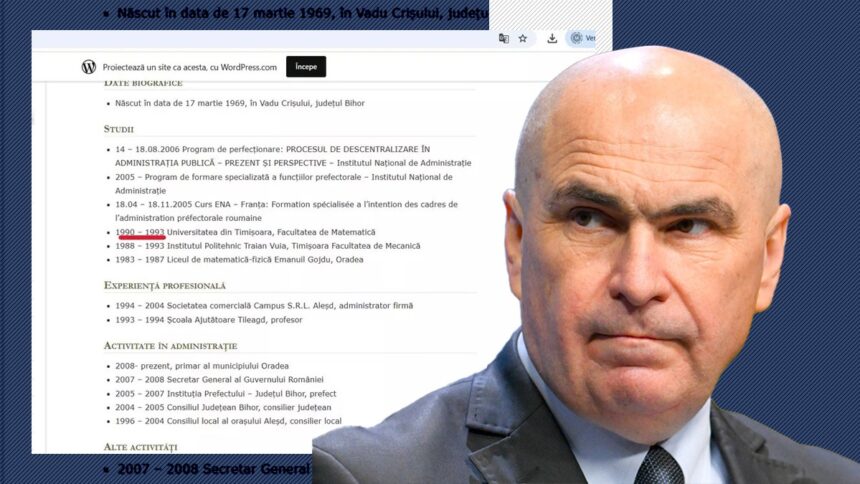 ilie bolojan a terminat in trei ani o facultate de cinci ce nu se leaga in cv ul premierului 68fa03a5b67e5