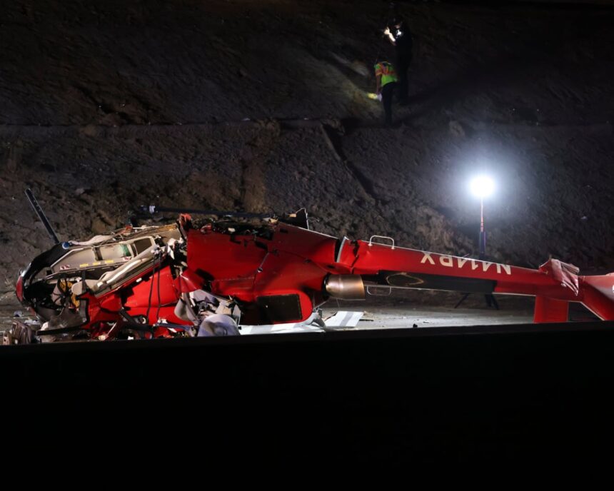 motorists help lift helicopter to rescue woman after crash on california highway 68e5059a7d334
