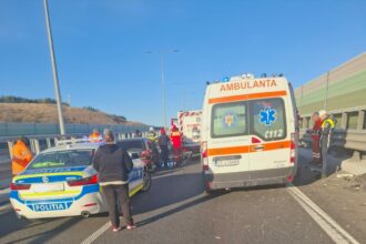 trafic blocat pe drumul expres 12 spre craiova dupa un accident intre doua autoutilitare si un tir 68f5d9e89c5b5