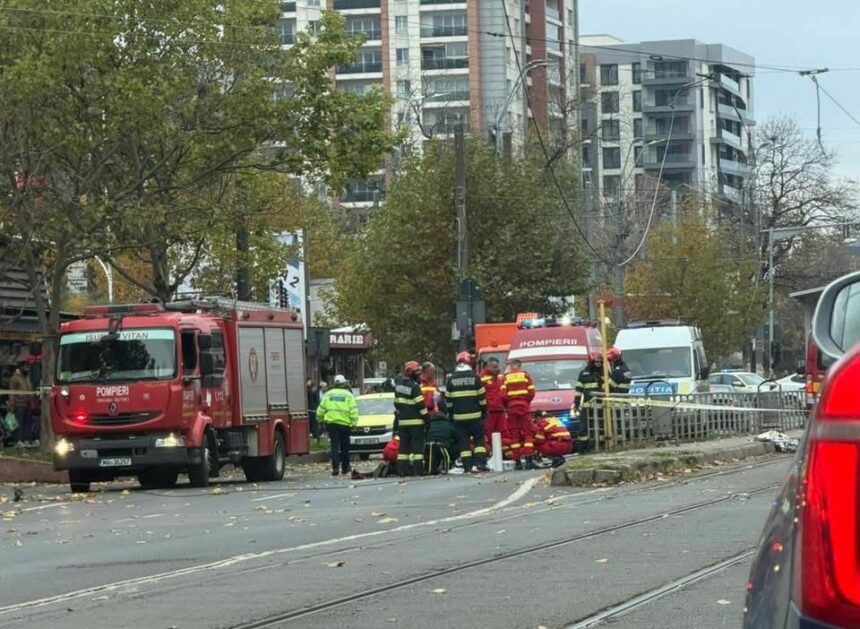 accident ciudat in bucuresti o femeie a fost ranita de un cablu de tramvai care s a rupt 690c7915500f1