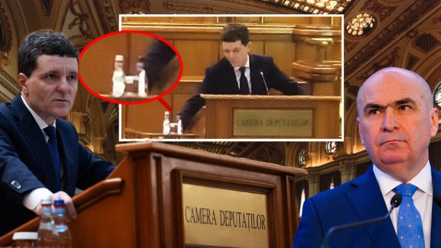 comportament bizar al lui nicusor dan in parlament polemizeaza cu bolojan incalca protocolul muta sticlele cu apa si gesticuleaza haotic 692810af4a80c