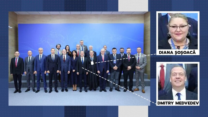 diana sosoaca din nou in rusia de data asta la soci in compania lui medvedev fostul presedinte al rusiei i a apreciat discursul 6919e6e739a98