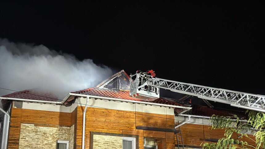 incendiu puternic la o pensiune din din delta dunarii fum si flacari la acoperis 6918cf4fd7c5e