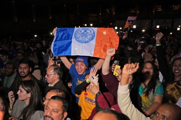 like we won the championship new yorkers celebrate mamdanis win with cheers tears and dsa chants 690af995a8a01