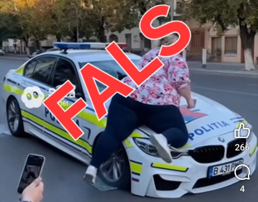 mai demonteaza clipul viral cu o femeie care distruge masina de politie 692195efcab34