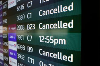 more than 1000 flights canceled on second day of cuts tied to government shutdown 690fa9944fb70