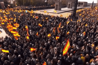proteste la madrid manifestantii cer alegeri anticipate pe fondul acuzatiilor de coruptie in familia premierului sanchez 692c73f891b71