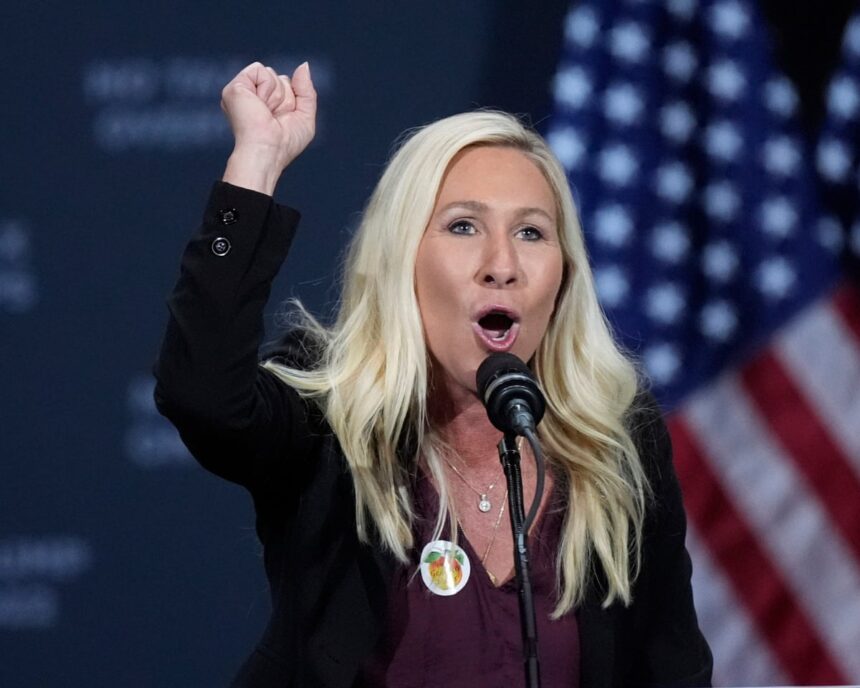 trump calls marjorie taylor greene resignation great news for the country 69212c0c964d3
