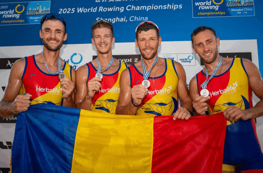 echipajul romaniei de canotaj la barca 4 rame masculin premiat la gala mari sportivi prosport pentru argintul mondial din 2025 6936f5f299d61