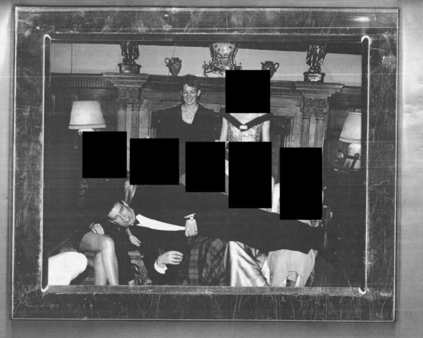 epstein files appear to show ex prince andrew lying on laps watched by ghislaine maxwell 69464160003e2