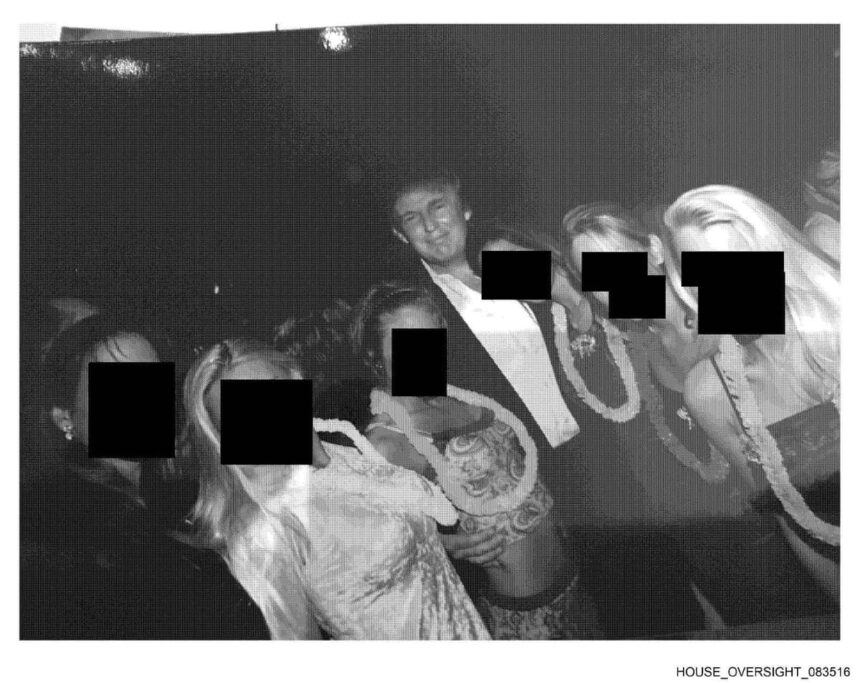 house democrats release epstein photos with trump bannon clinton and others 693c561bc90e1
