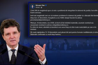 nicusor dan anunta ca ii invita pe magistrati sa i scrie dar ii asteapta la cotroceni pe 22 decembrie caci saptamana viitoare are treaba 693b858be3c15