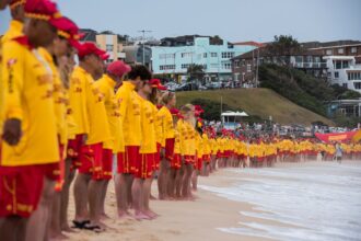this is our church bondi lifesavers gather in their hundreds to honour shooting victims 694687df2646e