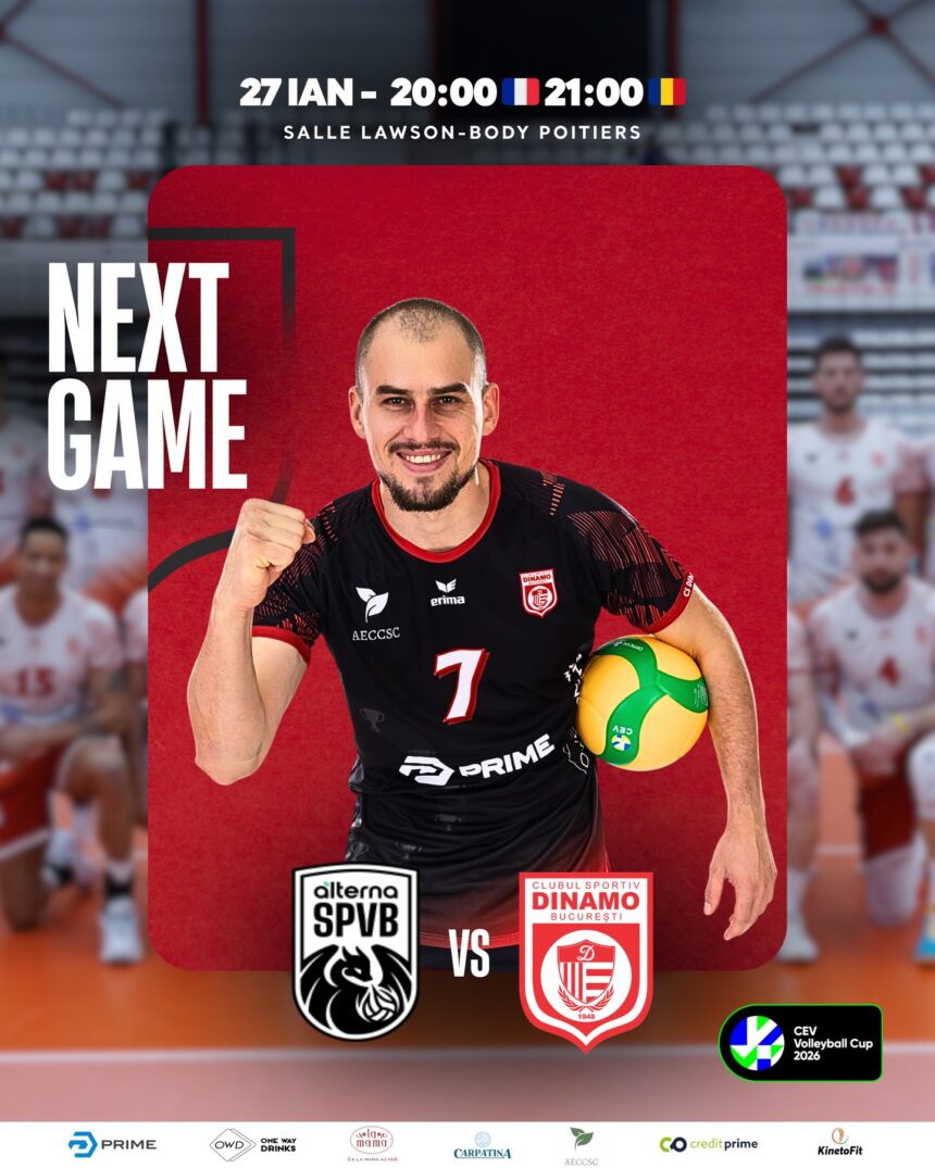 dinamo joaca in franta cu poitiers pentru calificarea in sferturile cev cup la volei masculin 69786869340cf