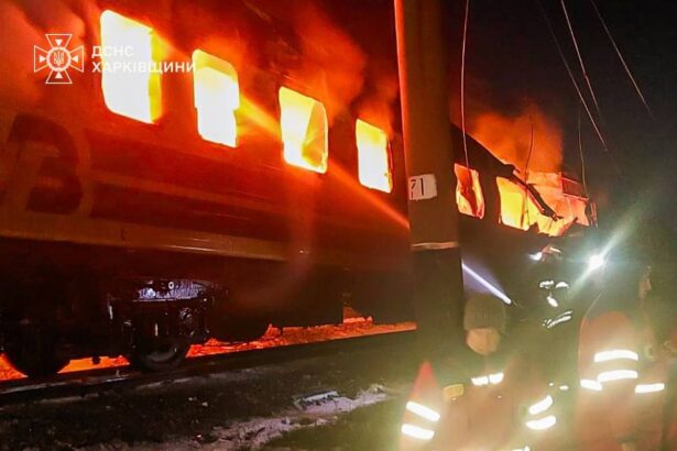 russian drone strike on ukrainian passenger train kills five 69793da88dd80