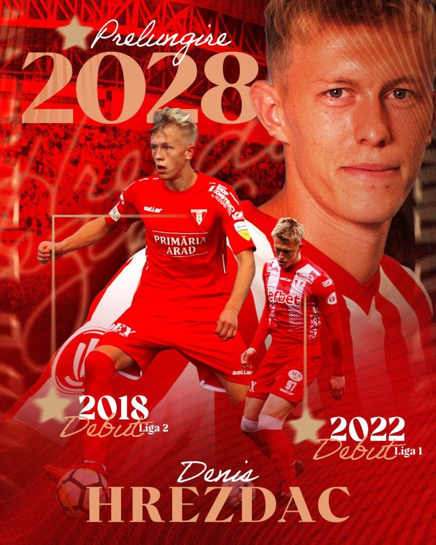 uta arad prelungeste contractul cu mijlocasul denis hrezdac pana in 2028 696f4ecb4b963