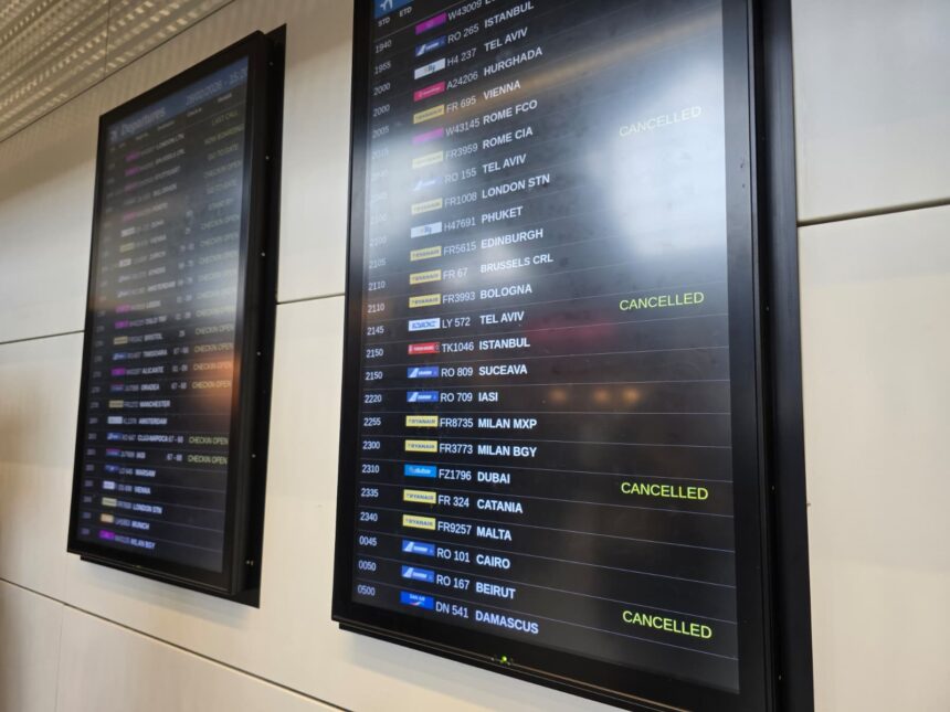 12 zboruri anulate de pe aeroportul otopeni 69a2f30b7eb38