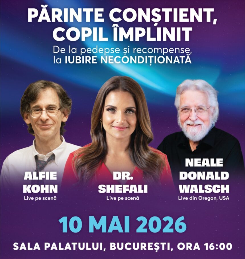cum invata copiii agresivitatea conferinta eveniment cu trei monstri sacri ai parentingului si educatiei dr shefali tsabary alfie kohn si neale donald walsch 69949354edc52