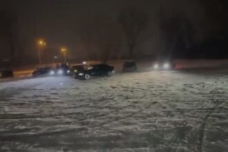 drifturi pe zapada 19 soferi au ramas fara permis noaptea trecuta in capitala 699ac2b2218ee
