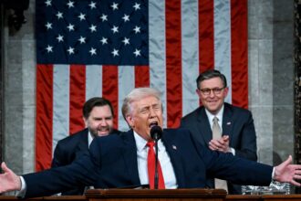 first thing trump claims a year of wins and attacks old foes in longest state of the union 699ef296a70fd