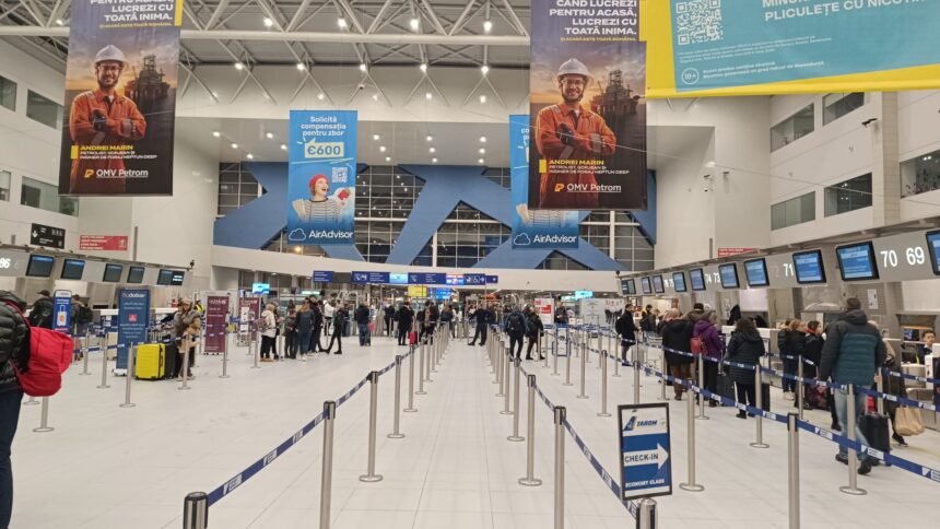 trafic in conditii de ninsoare abundenta pe aeroporturile capitalei zborurile pot intarzia 6999410321cdf