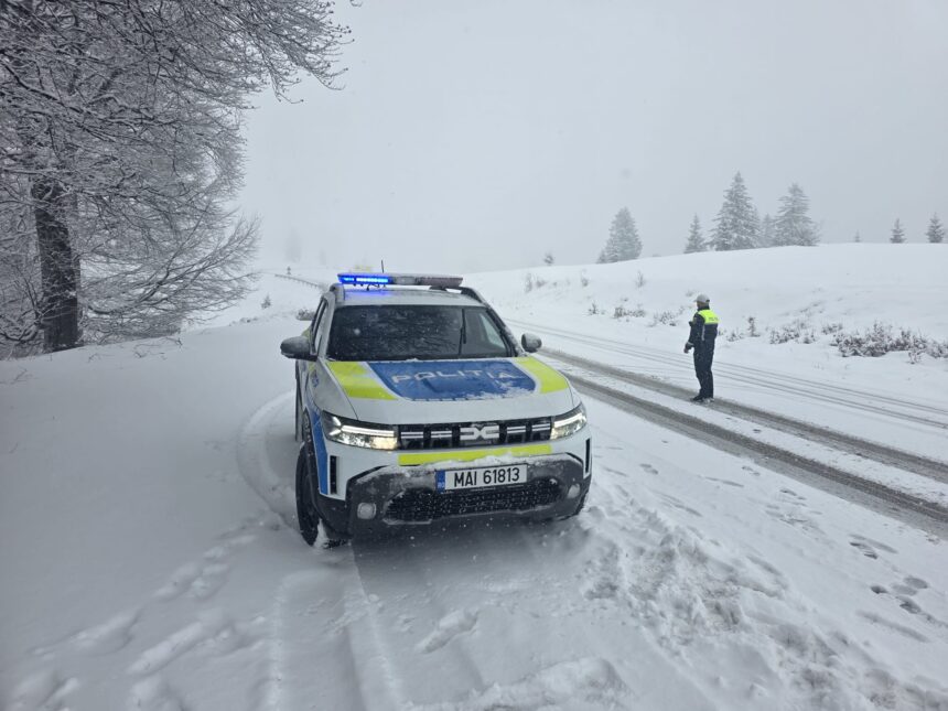viscol la ranca politia a instalat filtru rutier cine nu are lanturi si 4x4 nu trece 69956b01c5208