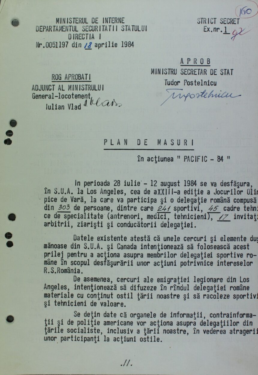 cu securitatea la olimpiada cnsas zeci de informatori in delegatia romaniei la los angeles 1984 69cb787ac102b