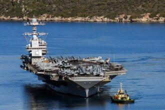 fire damage clogged toilets and sinking morale uss gerald r ford to set sails for repairs in crete 69ba41fdee1ed