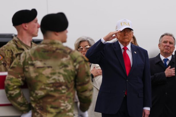 fox news uses old clip of trump after he wore hat while saluting slain us soldiers 69ae0efe4e963