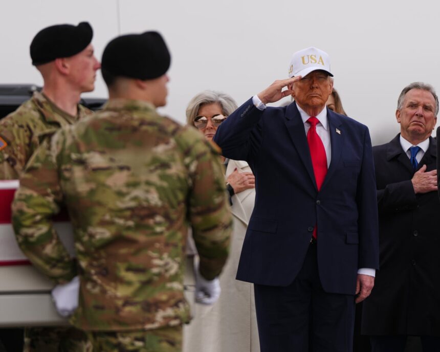 fox news uses old clip of trump after he wore hat while saluting slain us soldiers 69ae0efe4e963