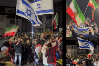imagini senzationale cu israelieni si iranieni sarbatorind impreuna disparitia lui khamenei pe strazile din londra 69a42f698ffb6