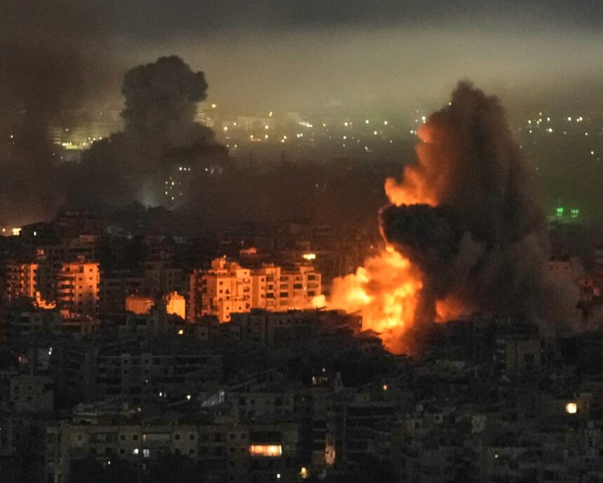 israel bombards beirut suburbs and southern lebanon as conflict with hezbollah escalates 69b29109f13ea