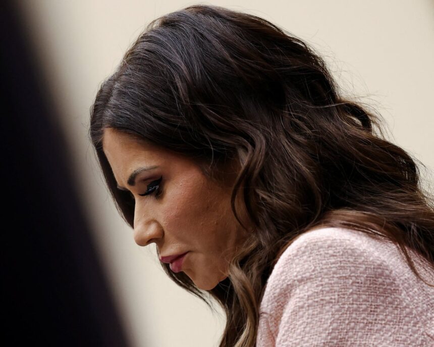 kristi noem confronts grim truth that everyone is expendable in trump world 69aa193146003