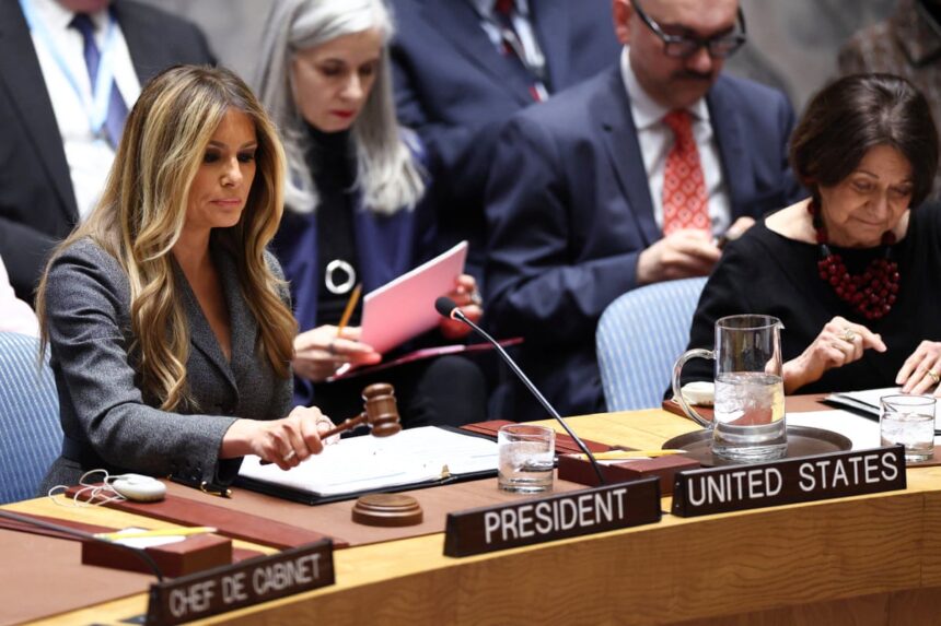 melania trump urges protecting childrens education at un after iran school strike 69a6226ddd079