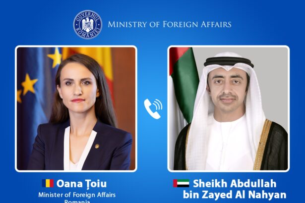 oana toiu discutie cu seicul abdullah bin zayed romania isi exprima solidaritatea cu emiratele arabe unite dupa atacurile iraniene 69a5e4c77ad66