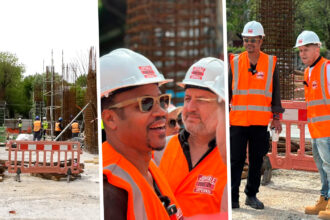actorul cuba gooding jr castigator al premiului oscar a vizitat santierul viitoarei clinici de psihiatrie pediatrica de la obregia 69f20f63ed6a8