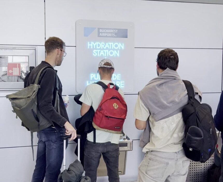 apa gratuita pentru pasageri primele 10 statii de hidratare instalate in aeroporturile din bucuresti 69f0778a1e5a6
