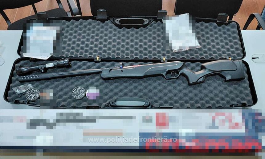 arma cu aer comprimat si proiectile descoperite intr un colet venit din cehia pe aeroportul cluj 69d0b8a188559