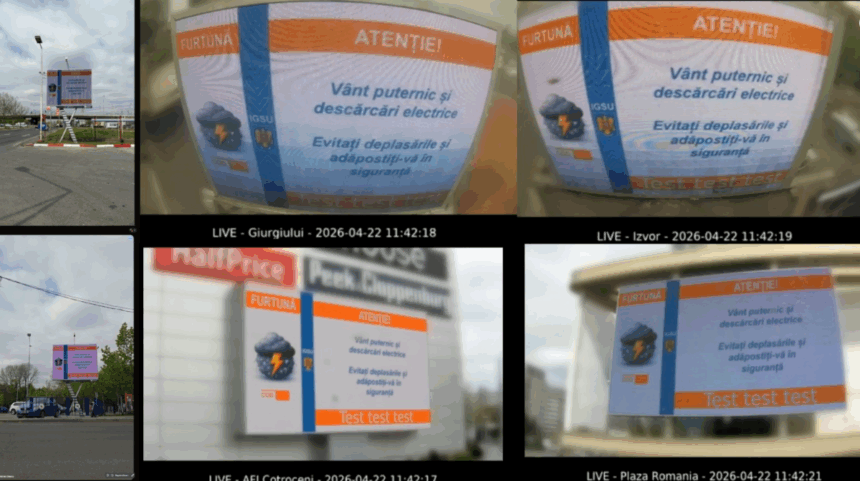 mesaje de tip ro alert vor fi afisate pe panourile digitale din bucuresti si alte 17 orase 69e8d28ec80ef
