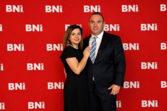 Reprezentanți Manea și Asociații la Accelerate – Conferința Națională BNI România 2026, eveniment dedicat networkingului de business și colaborării profesionale.
