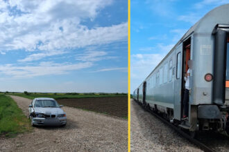 accident feroviar in leordeni un autoturism a fost lovit de un tren cu aproximativ 50 de pasageri la bord 6a018bd8f2df5