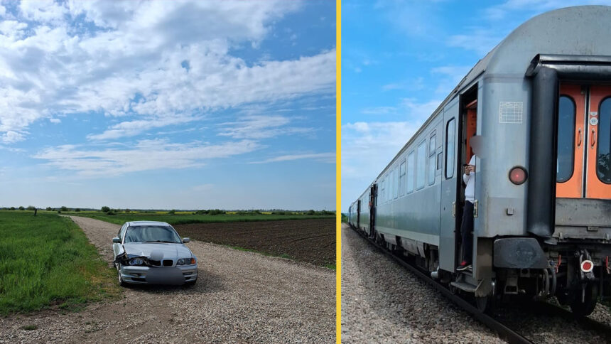 accident feroviar in leordeni un autoturism a fost lovit de un tren cu aproximativ 50 de pasageri la bord 6a018bd8f2df5