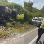 accident in timis un autotren s a rasturnat pe sosea iar un barbat a murit 6a072b0157168