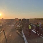 incendiu pe autostrada a1 in apropiere de pecica o autoutilitara a ars in aceasta dimineata 69f700f7ebf49