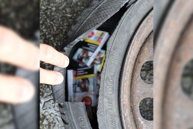 tigari ascunse in roata de rezerva a unei masini descoperite de politistii de frrontiera de la calafat 6a0081dc08ca1