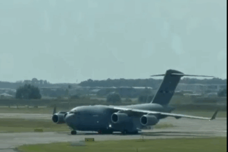 aeronava c 17 globemaster iii a decolat din romania cu ajutoare pentru venezuela 6a462a7de02a6