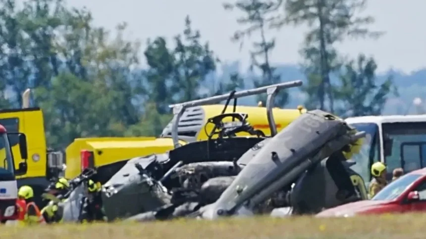 tragedie aviatica un mort si patru raniti dupa prabusirea unui elicopter militar in cehia 6a622f27f13f2