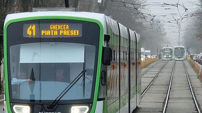 tramvaiul 41 va circula dupa un program prelungit duminica si luni ca urmare a desfasurarii unor meciuri 6a6d0066ceff8